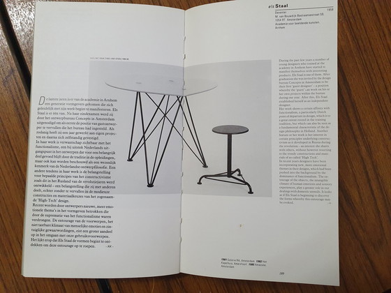 Image 1 of Zeldzame draadframe eettafel van Els Staal, Nederland, 1984