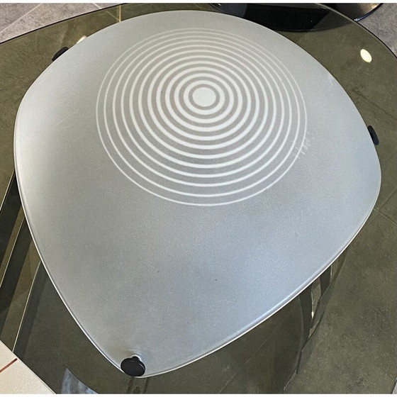 Image 1 of Vintage wandlampen van glas en metaal van Ernesto Gismondi, 1980