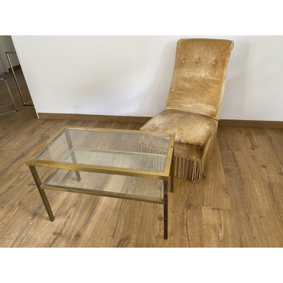 Image 1 of Vintage fluwelen fauteuil