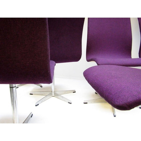 Image 1 of Set van 8 vintage Oxford stoelen van Arne Jacobsen voor Fritz Hansen, jaren 1960