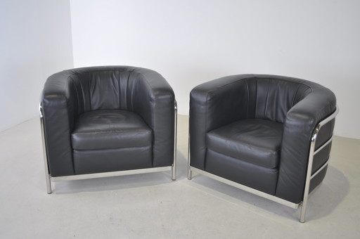 2x Zanotta  ‘Onda’ fauteuil