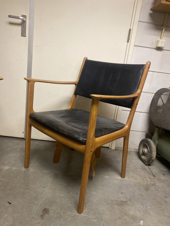 Image 1 of 2 Mahoniehouten restauratie Fauteuils Van Ole Wanscher 1950