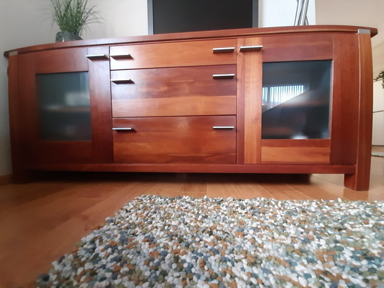 Image 1 of Hans Daalder kersenhouten dressoir