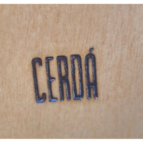 Image 1 of Vintage ladekast van hout en bamboe voor Cerda, Italië 1980