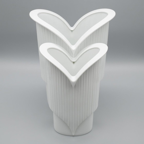 Image 1 of Rosenthal Designer Porseleinen Vaas Duo Jan Van Der Vaart 90S Postmodernistisch Prego