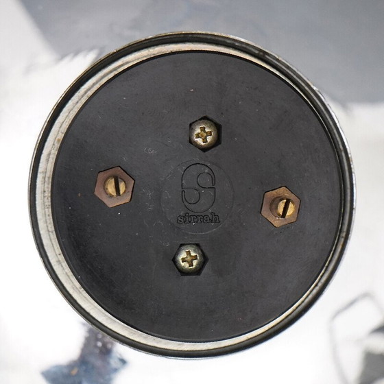 Image 1 of Vintage "AS/AM" kroonluchter in chroom metaal van Franco Albini en Franca Helg voor Sirrah, Italië 1970