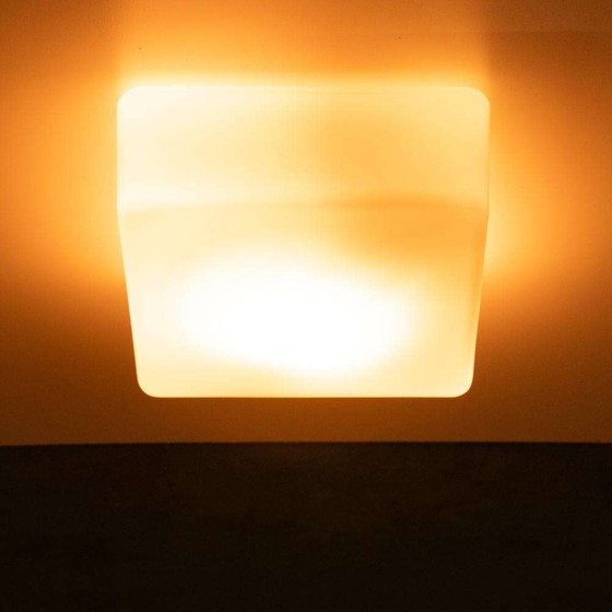 Image 1 of Minimalist glazen plafondlamp 70s, bauhaus ceiling lamp