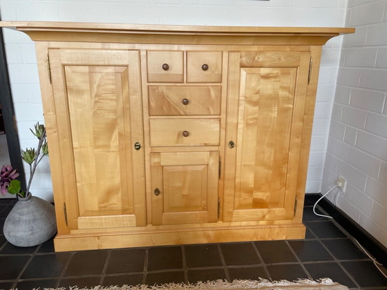 Image 1 of Vintage highboard massief hout elzen