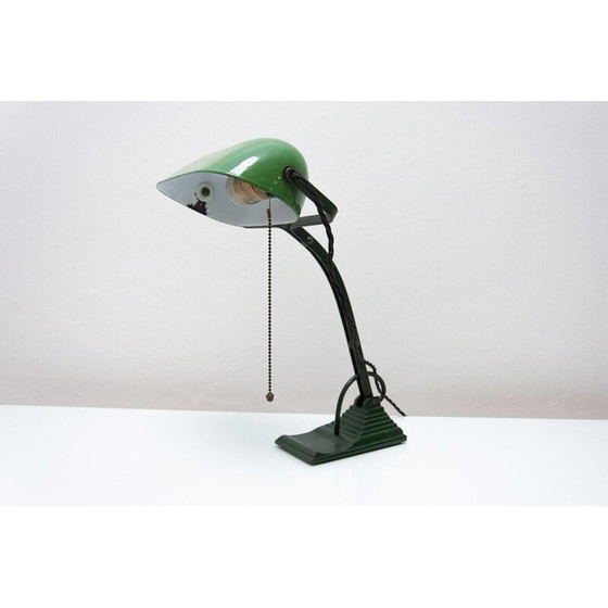 Image 1 of Vintage Bauhaus bureaulamp in chroom en metaal, 1930