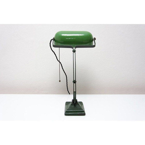 Image 1 of Vintage Bauhaus bureaulamp in chroom en metaal, 1930