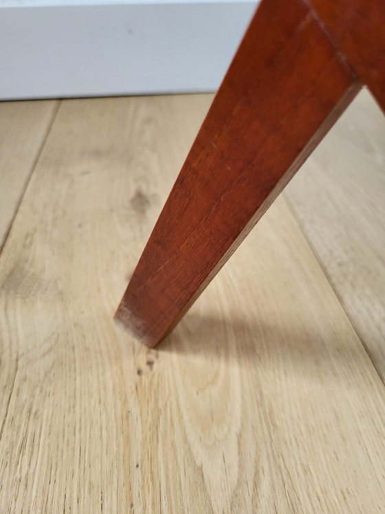 Image 1 of Vintage houten kranten of magazinerek