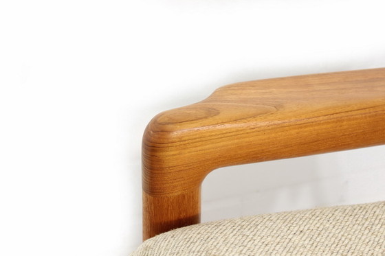 Image 1 of 2x Comfort Denmark Lounge Chair Mid-Century Deense Teak Lounge Chair met scheerwol