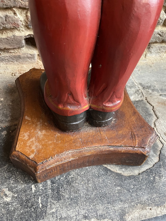 Image 1 of Wooden butler statue