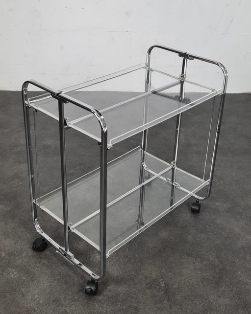 Acryl barcart, serveerwagen