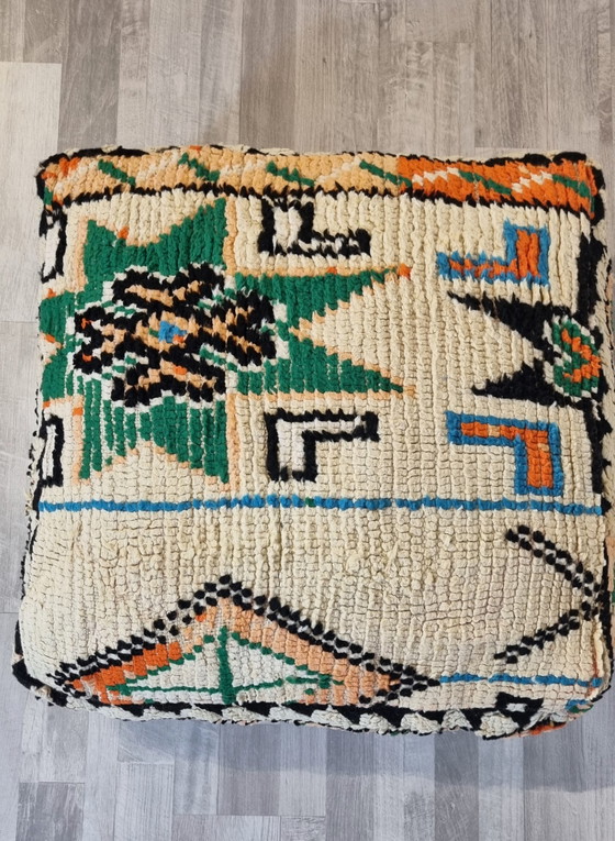 Image 1 of Vintage berber poef uit Marokko