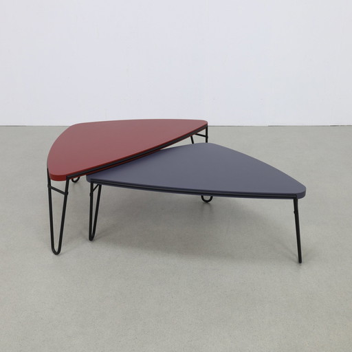 2X Salontafel "Petalo" Charlotte Perriand, Cassina 1990S (Setprijs)