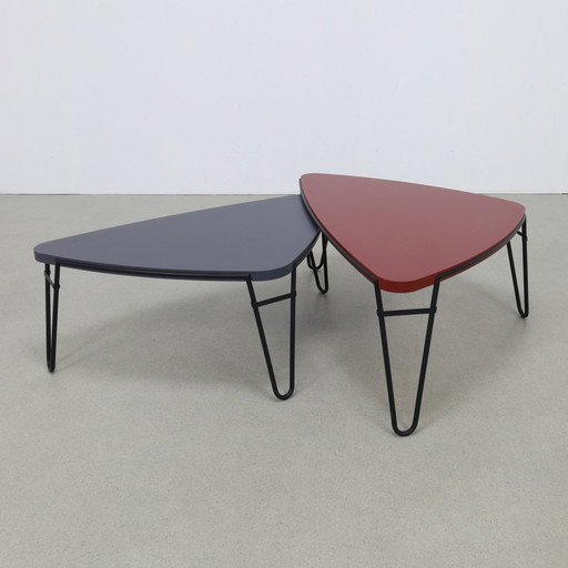 2X Salontafel "Petalo" Charlotte Perriand, Cassina 1990S (Setprijs)