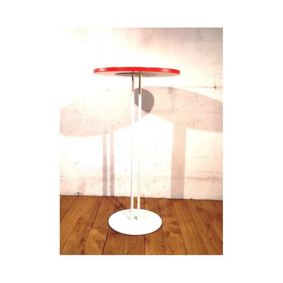 Image 1 of Vintage gekleurde houten tafelstandaard