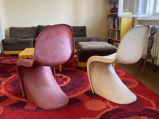 Image 1 of 2x Verner Panton Stoelen Testmodellen