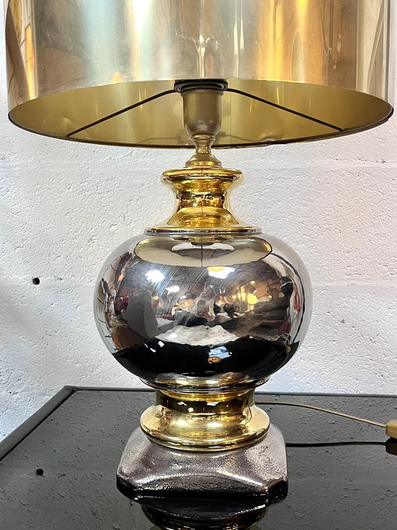 Image 1 of Lamp van goudkeramiek, Italië, 1970