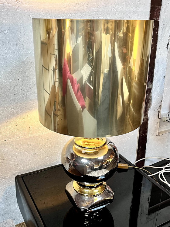 Image 1 of Lamp van goudkeramiek, Italië, 1970