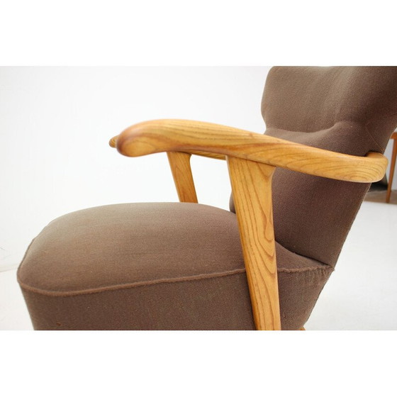 Image 1 of Paar vintage eiken fauteuils van Krasna Jizba, Tsjecho-Slowakije 1960