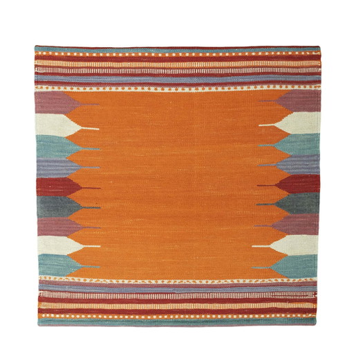 Handgeweven design kelim Fars - 94 x 86 cm - Nieuw