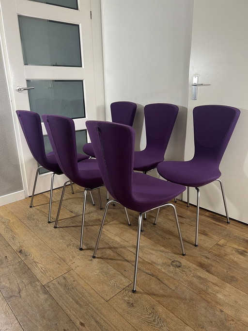 6x Variér Invite Ergonomisch Eetkamerstoelen