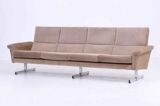 Image 1 of Vintage stoffen bank 60s | Mid Century Couch Lounge Retro 4 zits