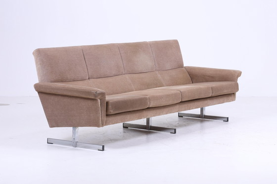 Image 1 of Vintage stoffen bank 60s | Mid Century Couch Lounge Retro 4 zits