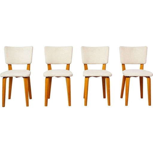 Set van 4 vintage eetkamerstoelen van Cor Alons 1950