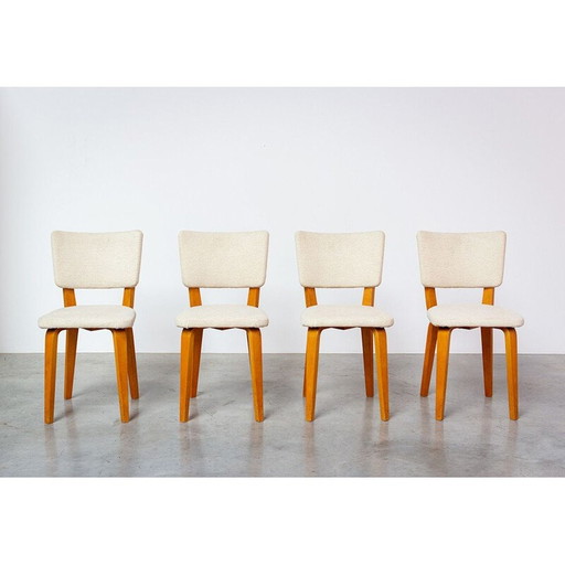 Set van 4 vintage eetkamerstoelen van Cor Alons 1950