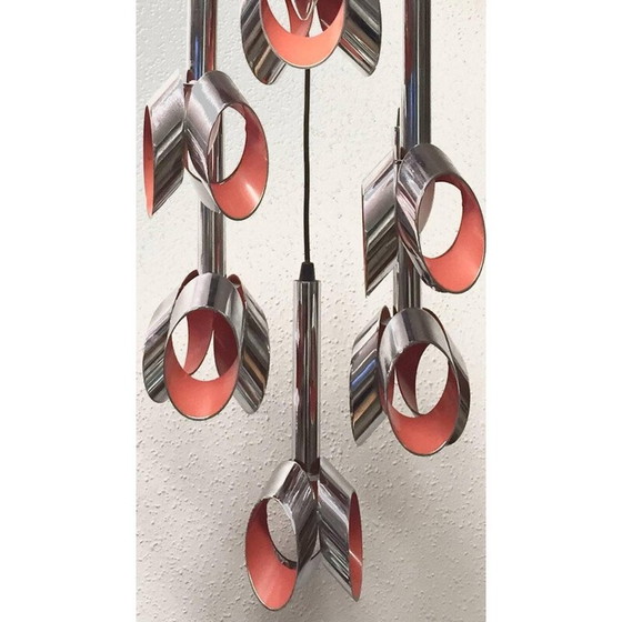 Image 1 of Vintage Raak cascade lamp in chroom - jaren 1960