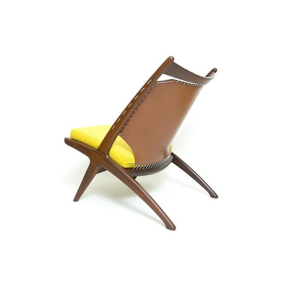Image 1 of Vintage "Krysset" fauteuil van Fredrik Kayser voor Gustav Bahus, 1955