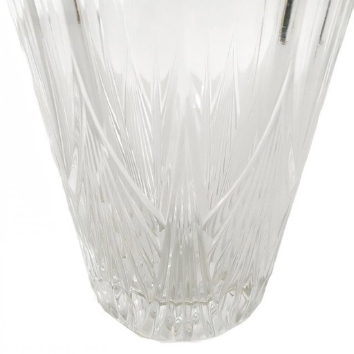 Vintage kristallen vaas art deco motieven 1950's
