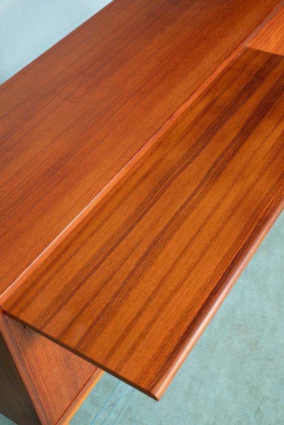 Image 1 of Vintage dressoir teak gerenoveerd, 60s sideboard Sweden