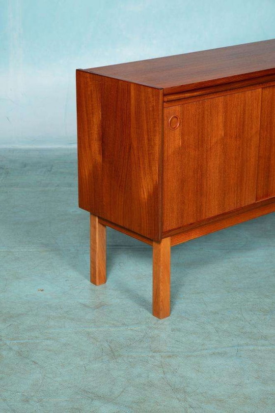 Image 1 of Vintage dressoir teak gerenoveerd, 60s sideboard Sweden