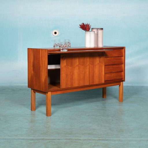 Vintage dressoir teak gerenoveerd, 60s sideboard Sweden