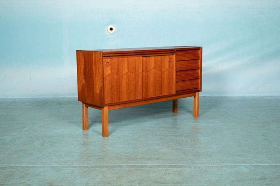 Image 1 of Vintage dressoir teak gerenoveerd, 60s sideboard Sweden