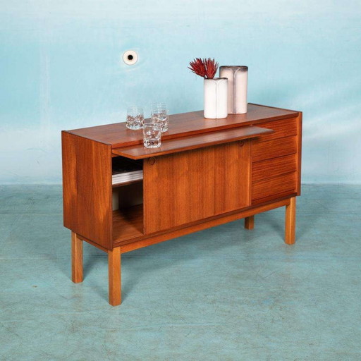 Vintage dressoir teak gerenoveerd, 60s sideboard Sweden