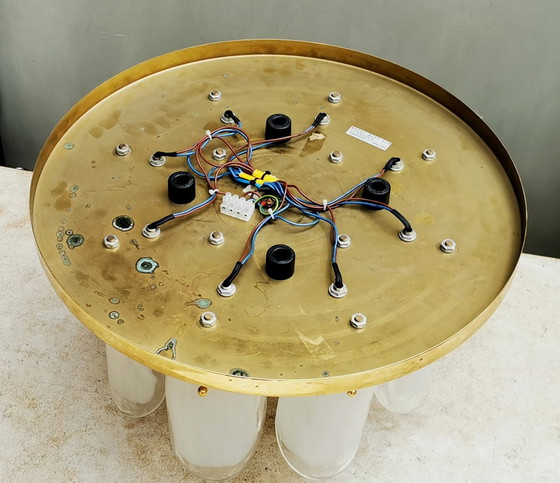 Image 1 of J.T Kalmer Murano Ijsglas Plafonaire