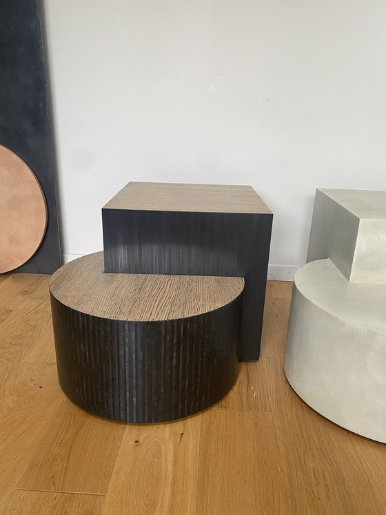 Image 1 of Stro Marquetry Eiken Salontafel