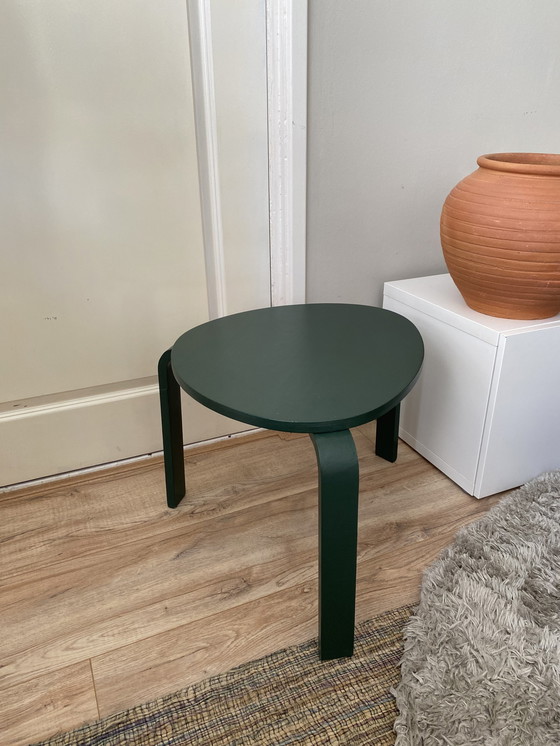 Image 1 of Vintage Nordic bijzettafel mosgroen