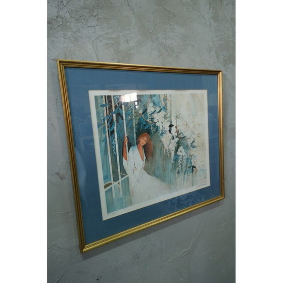 Image 1 of Vintage litho gesigneerd door Gilbert Michaud voor Atelier Gourdon, 1980