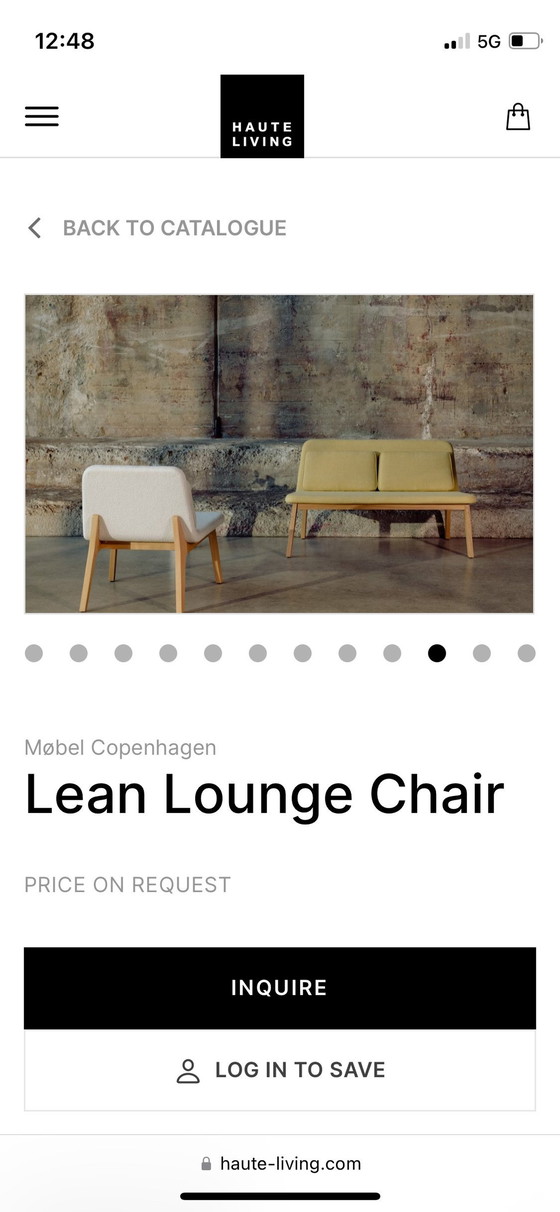 Image 1 of 2x Møbel Copenhagen Lean Lounge Sofa, 1X Lean Lounge Chair, 2X Tafel