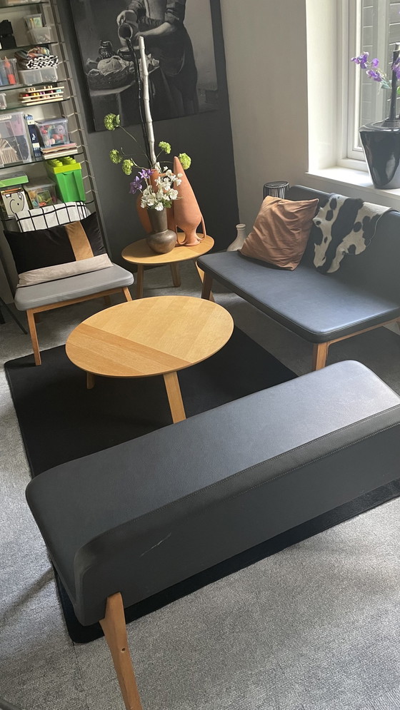 Image 1 of 2x Møbel Copenhagen Lean Lounge Sofa, 1X Lean Lounge Chair, 2X Tafel