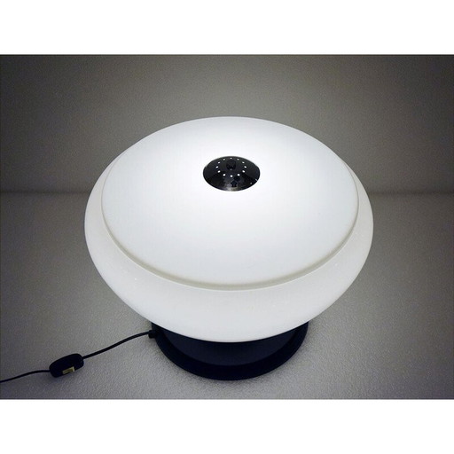 Vintage tafellamp van verchroomd metaal, 1970