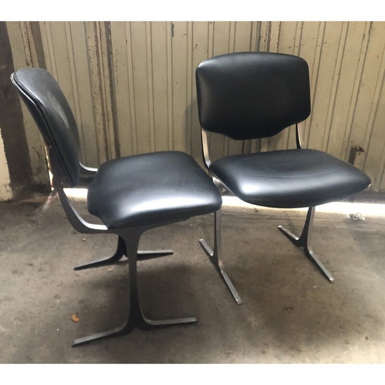 Image 1 of Set van 6 vintage stoelen van Pierre Pichard voor Ligne Roset, 1970