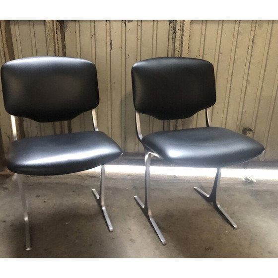 Image 1 of Set van 6 vintage stoelen van Pierre Pichard voor Ligne Roset, 1970