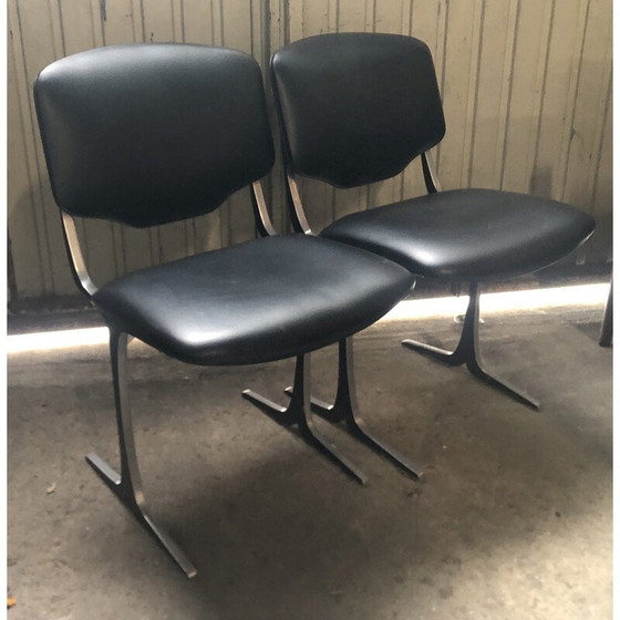Image 1 of Set van 6 vintage stoelen van Pierre Pichard voor Ligne Roset, 1970